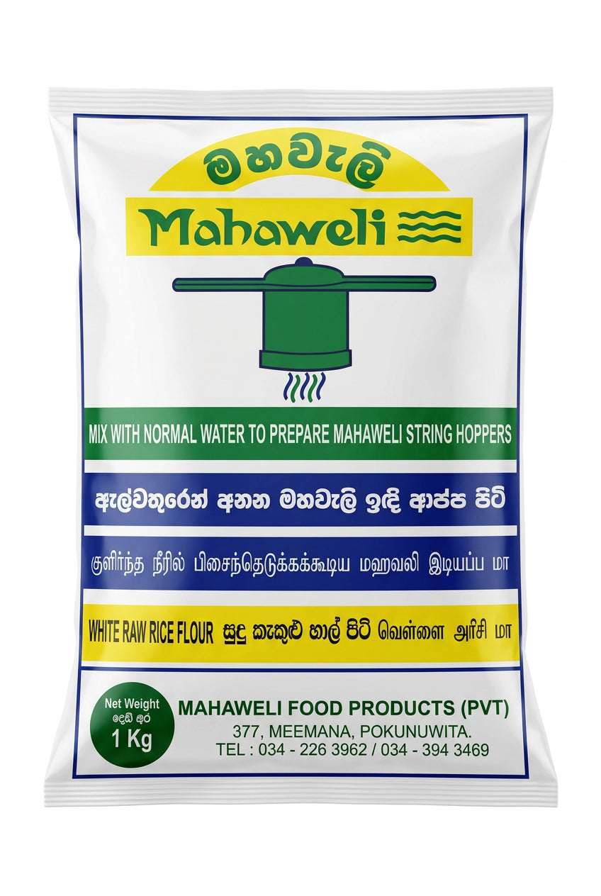 STRING HOPPER WHITE RAW RICE-MHAWELI-1KG