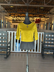 Chartreuse Top and Skirt Set
