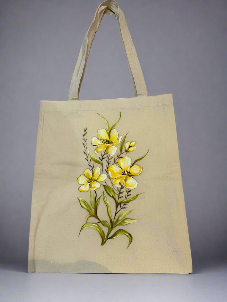 Hand Painted Tote Bag