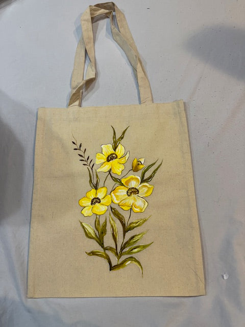 Hand Painted Tote Bag