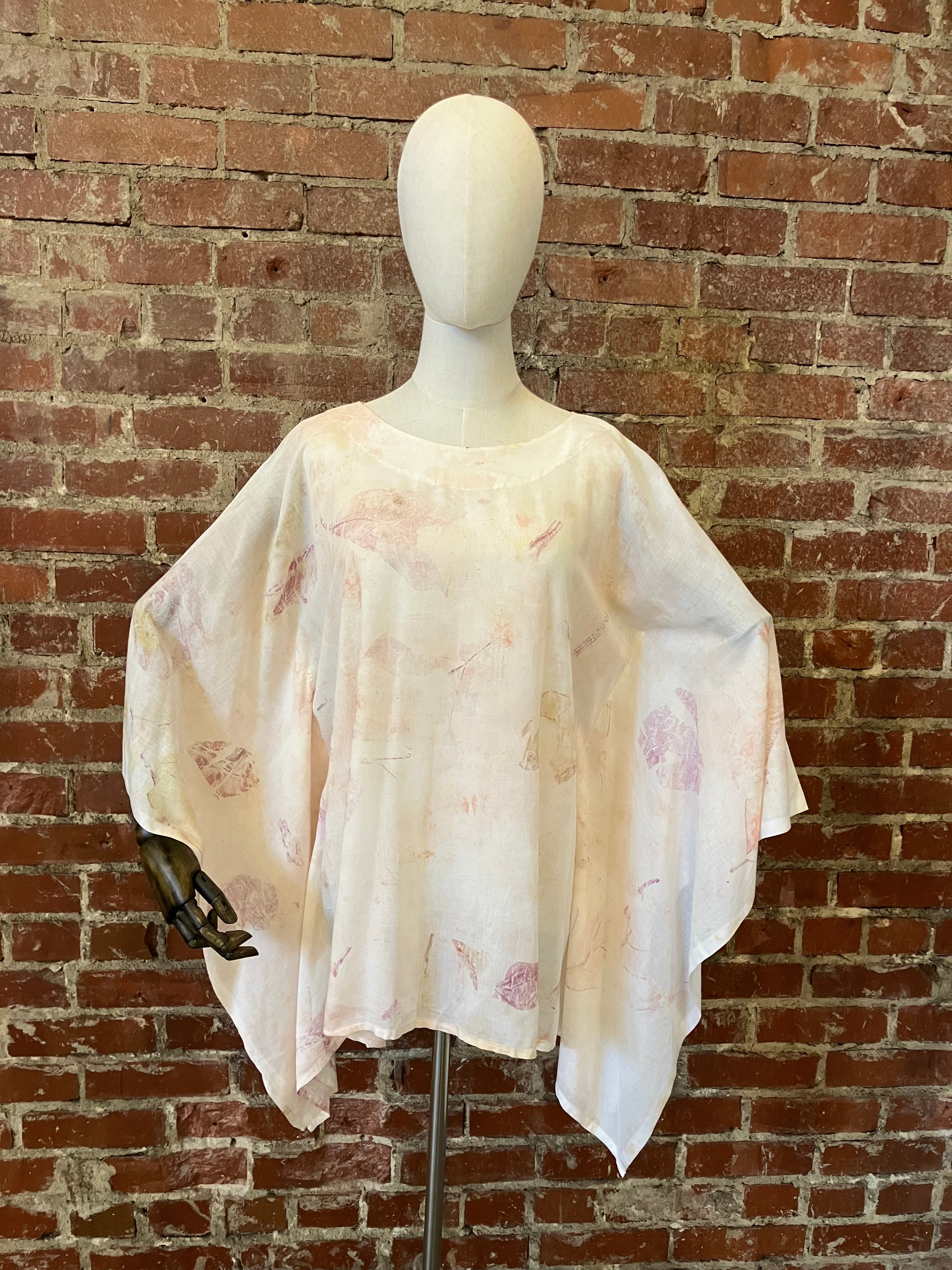 Natural Print Cotton Butterfly Top