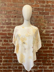 Natural Print Cotton Butterfly Top