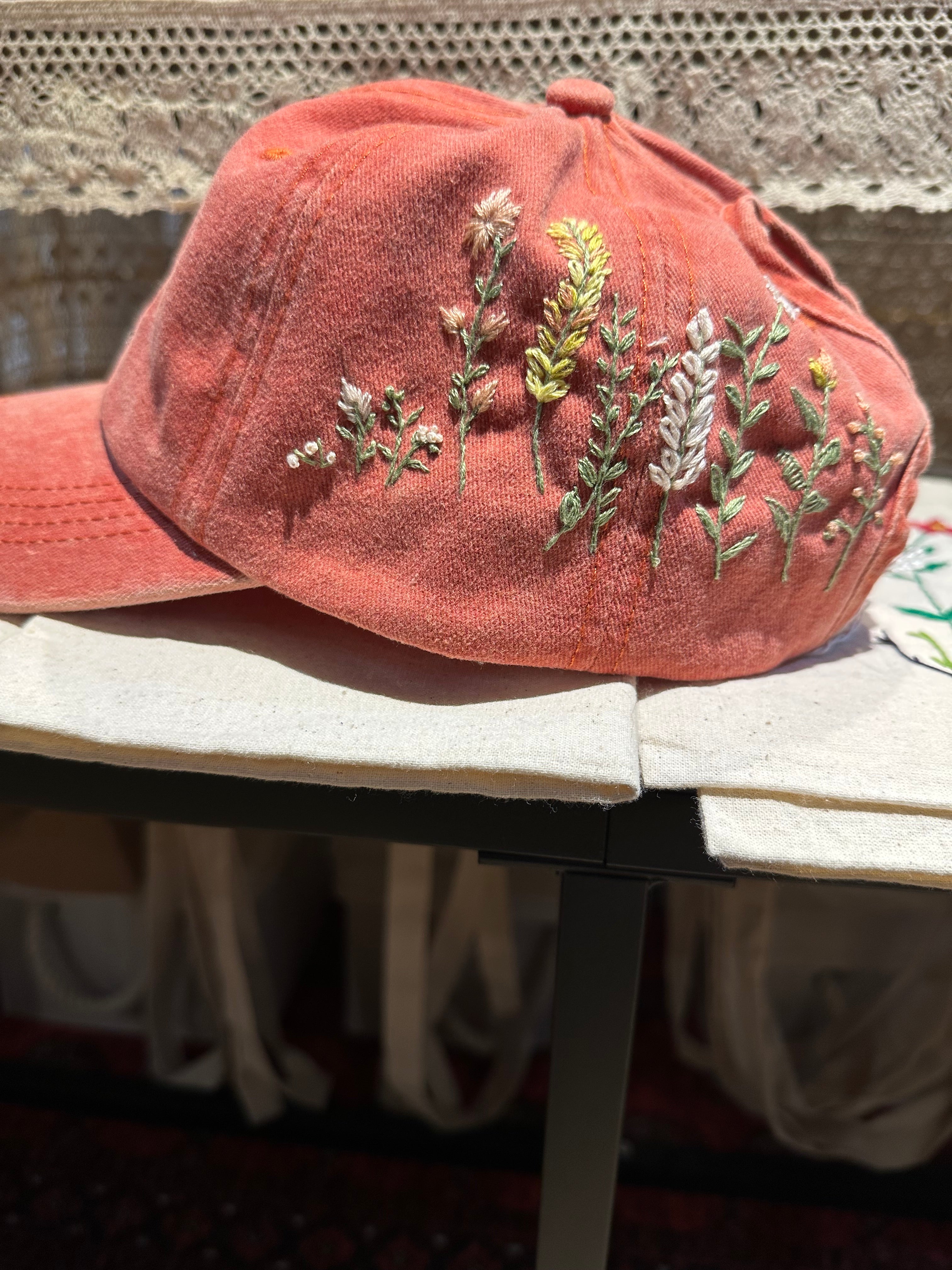 Flower Field in Orangesicle Cap
