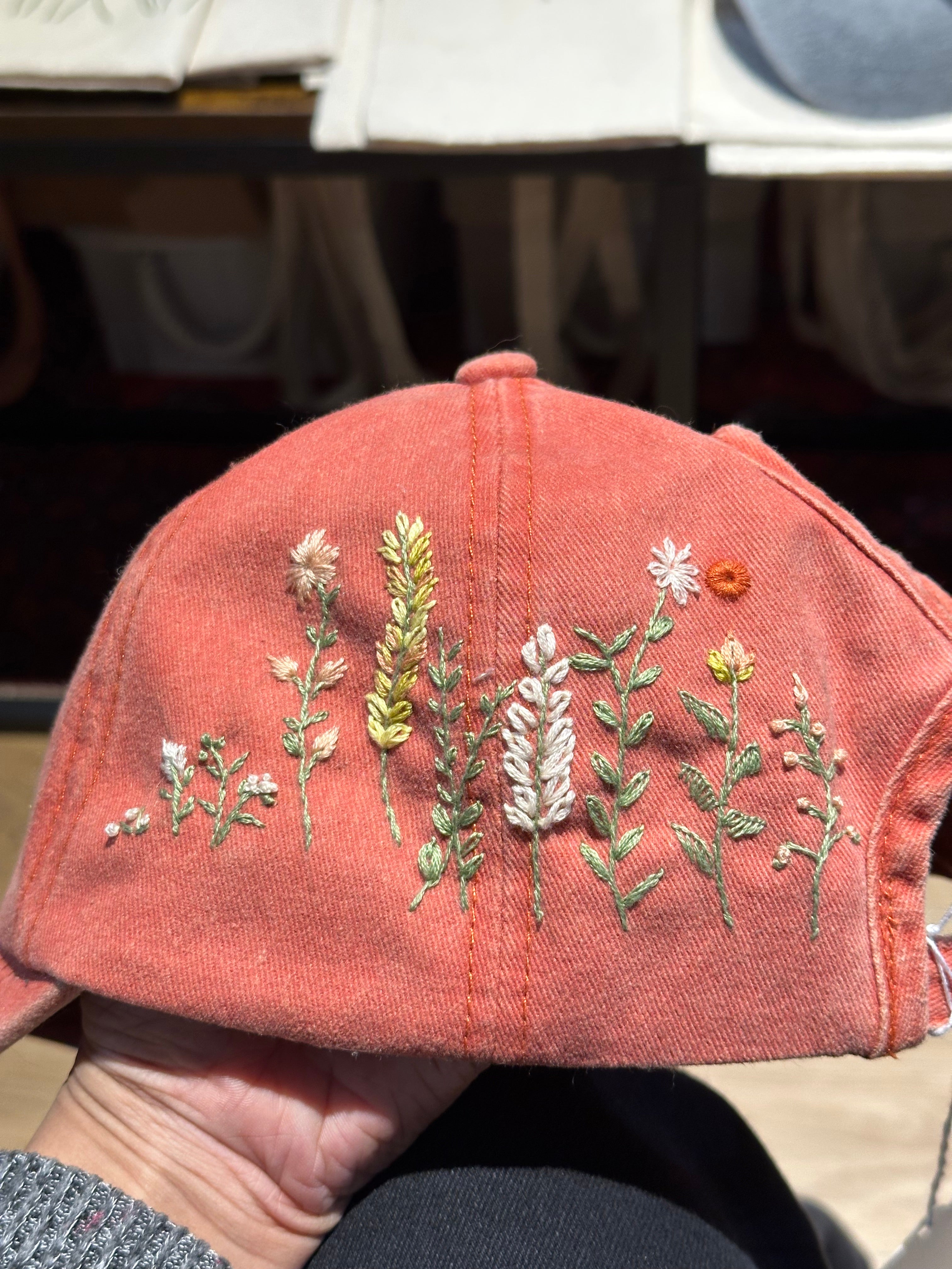 Flower Field in Orangesicle Cap