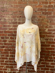 Natural Print Cotton Butterfly Top