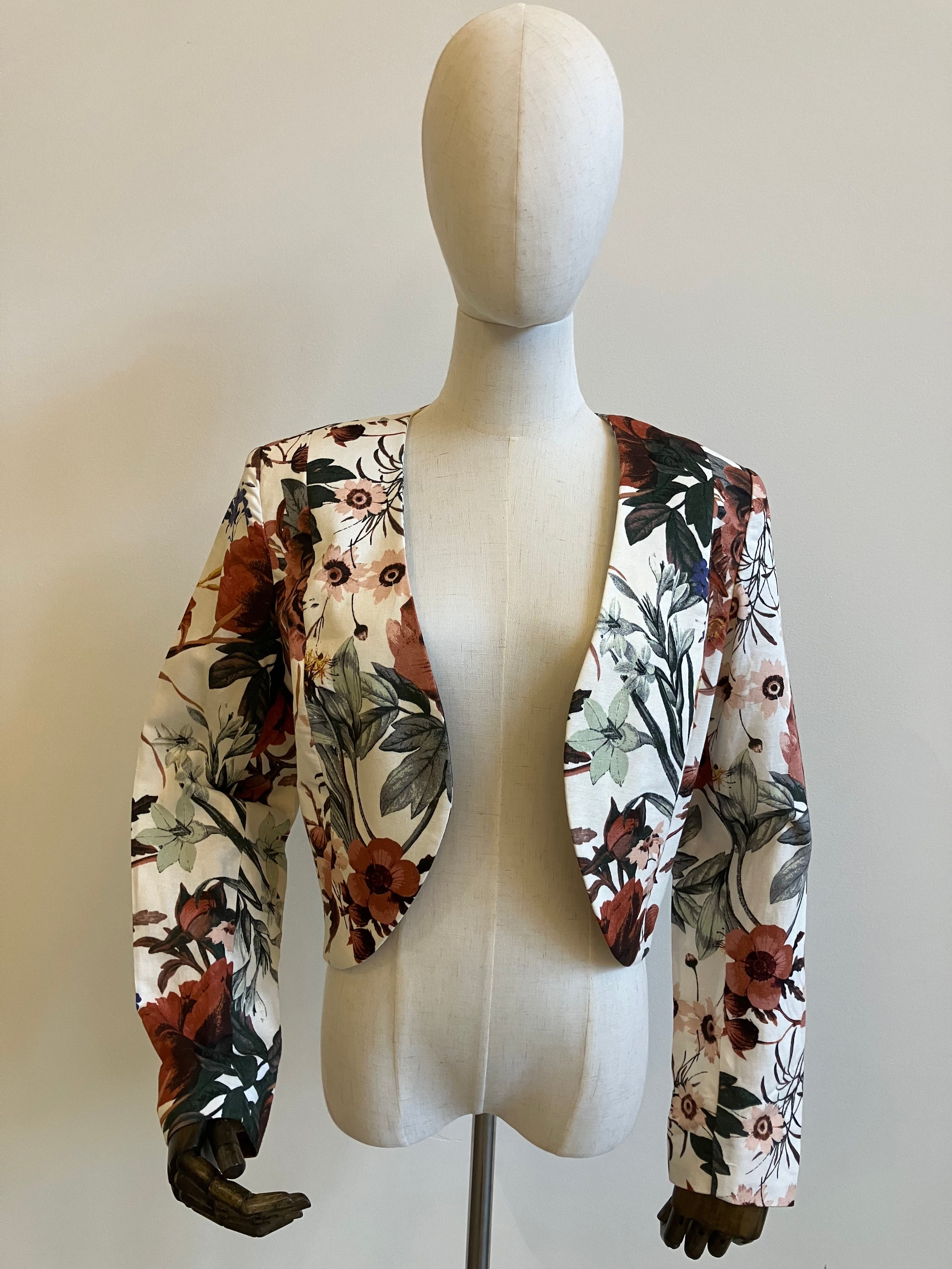 Jungle Flowers Cropped Jacket