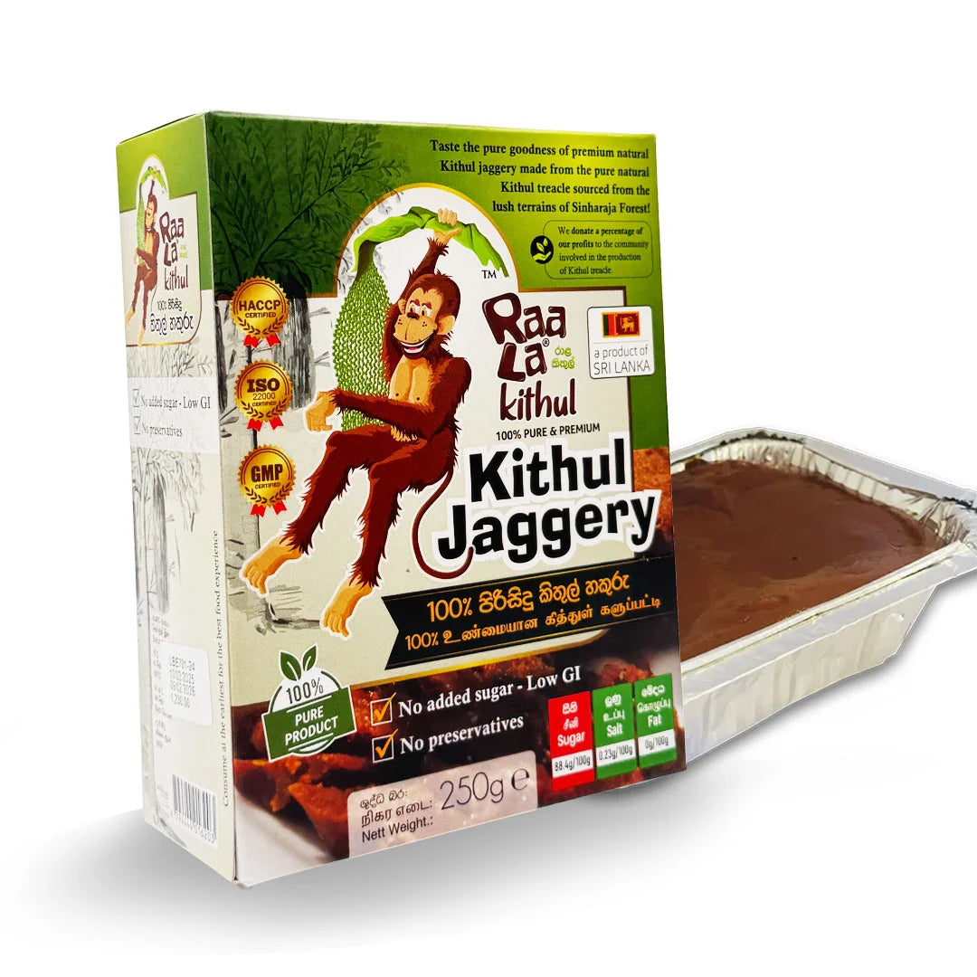 Raala Kithul Jaggery Slab 250g - Premium Quality