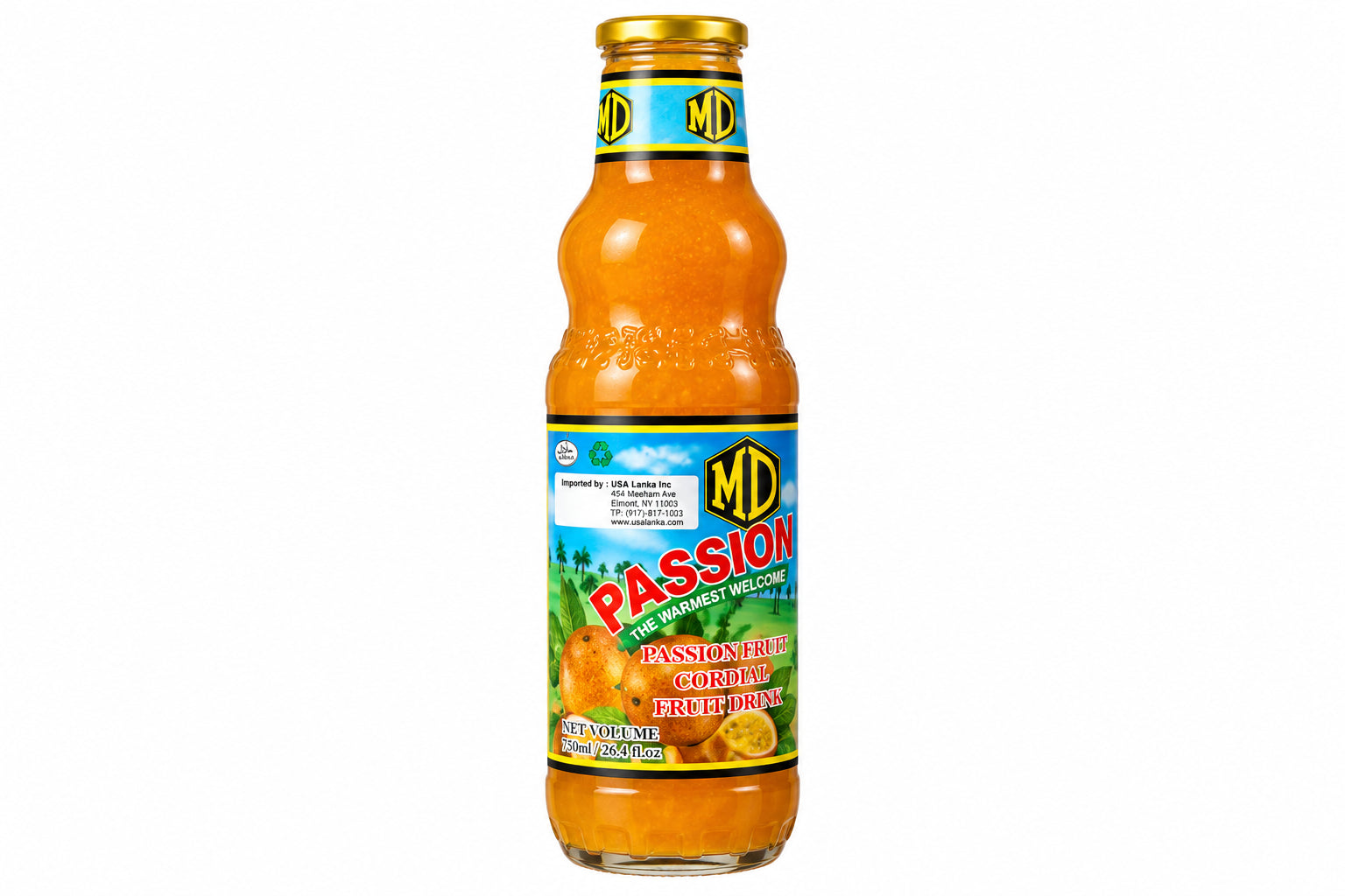PASSION FRUIT CORDIAL-MD-750ML